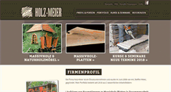 Desktop Screenshot of holz-meier.com